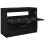 VidaXL vidaXL Sink Cabinet Vanity Unit Storage Unit Cupboard Black Engineered Wood 5