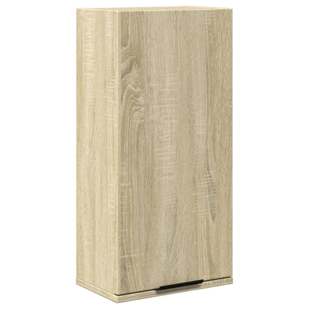 Vidaxl Wall-Mounted Bathroom Cabinet Toilet Vanity Unit Cupboard Sonoma Oak