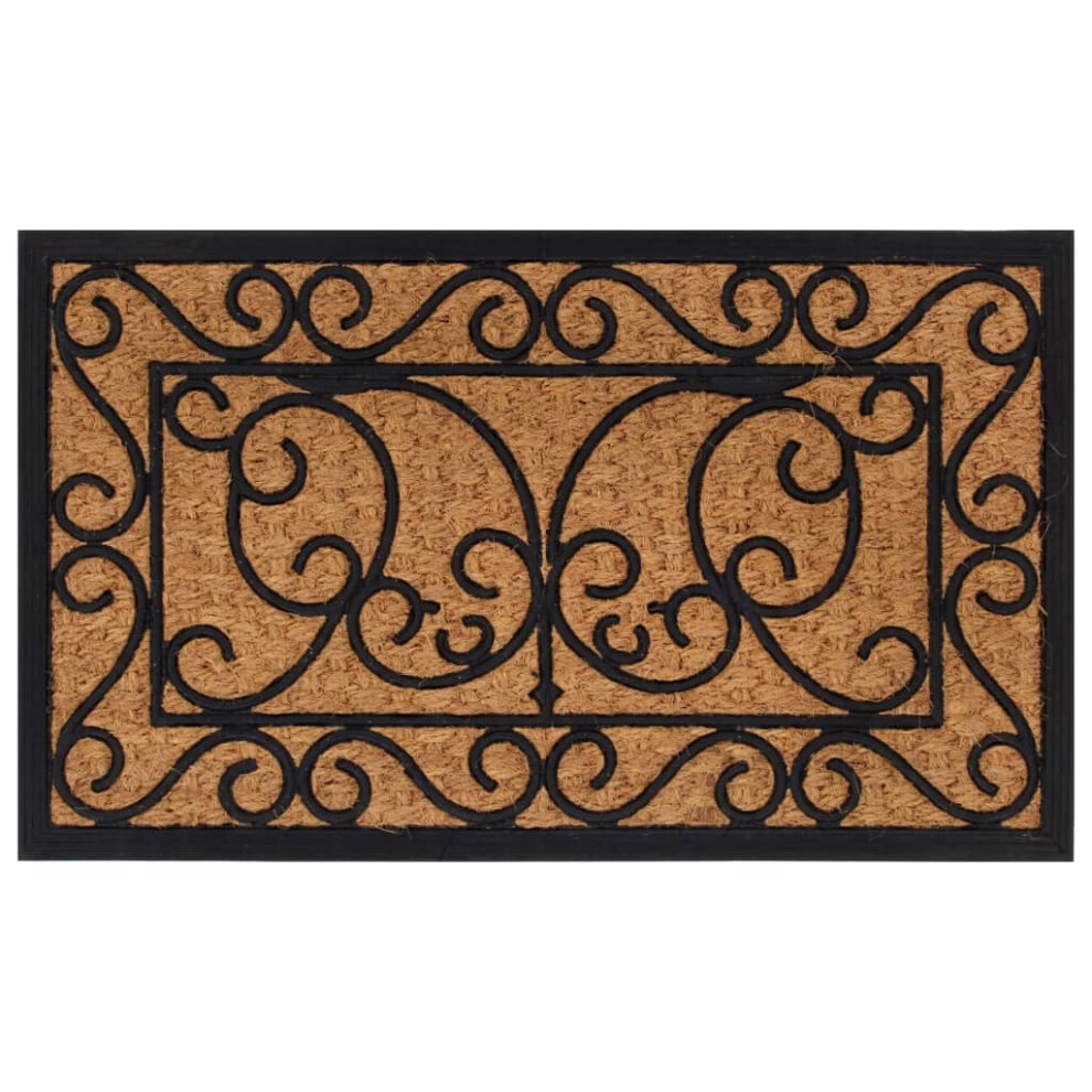 vidaXL Door Mat Floor Mat Entrance Mat Doormat Rectangular Rubber and Coir