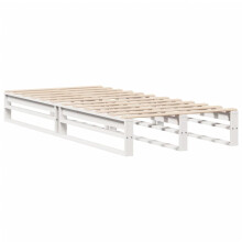 vidaXL Bed Frame Home Bedstead Bed Base White 90x190 cm Single Solid Wood Pine