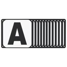 vidaXL Dressage Arena Letters Arena Markers Signs Equestrian 12 pcs Steel