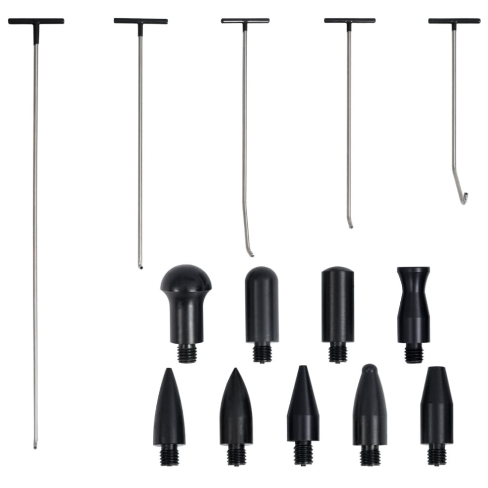 Vidaxl Paintless Dent Repair Set 5 Piece Stainless Steel Vehicle Hook Tool