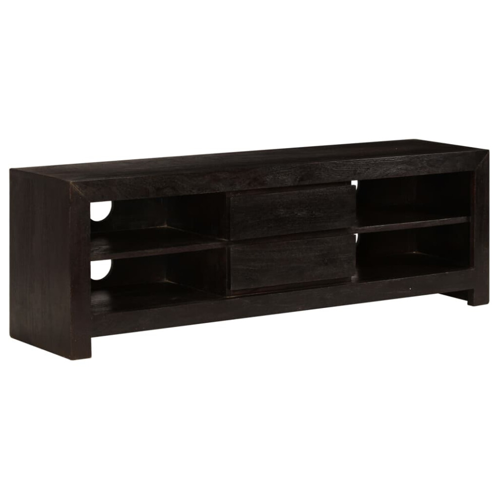 vidaXL Solid Acacia Wood TV Cabinet 120x30x40cm Dark Brown HiFi Stand Unit