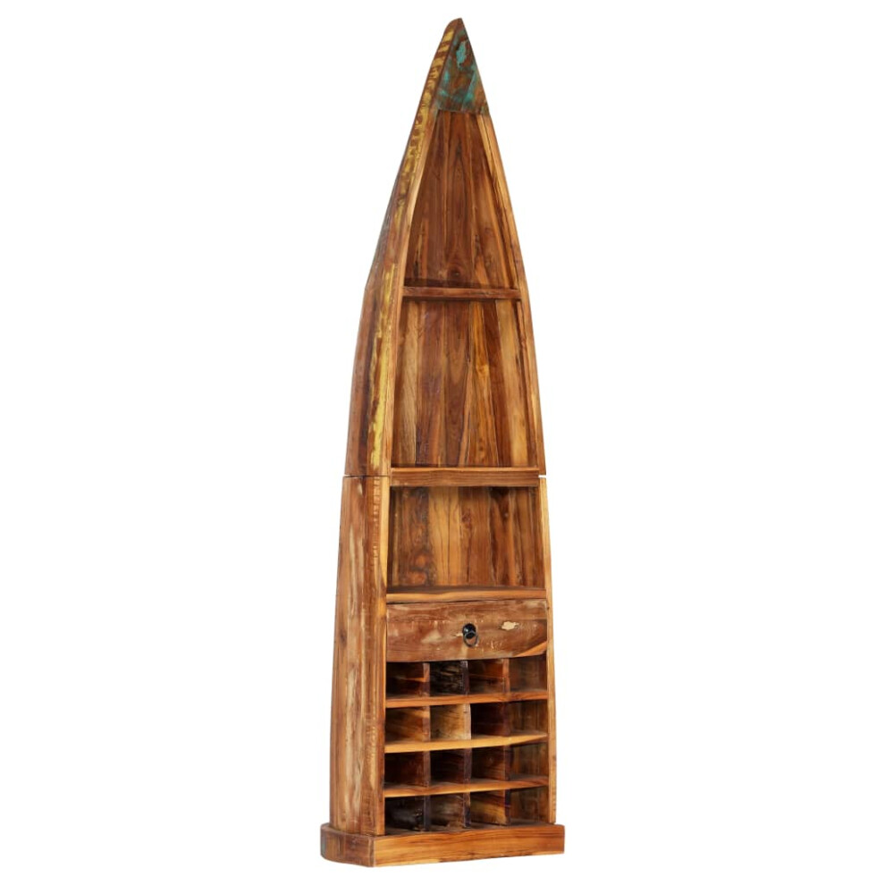 Vidaxl Wine Rack Solid Reclaimed Wood Solid Wood Cabinet Boat Wood Furniture