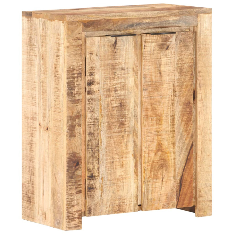 Vidaxl Rough Mango Wood Sideboard Storage Cabinet Cupboard Buffet Furniture