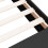 VidaXL vidaXL Bed Frame Bed Base Bedstead Black 150x200 cm King Size Engineered Wood 8