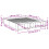 VidaXL vidaXL Bed Frame Bed Base Bedstead Black 150x200 cm King Size Engineered Wood 10