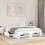 VidaXL vidaXL Bed Frame Bed Base Bedstead White 150x200 cm King Size Engineered Wood 3