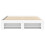 VidaXL vidaXL Bed Frame Bed Base Bedstead White 150x200 cm King Size Engineered Wood 5