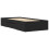 VidaXL vidaXL Bed Frame Home Bed Base Black 75x190 cm Small Single Engineered Wood 7