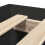VidaXL vidaXL Bed Frame Bed Base Bedstead Black 90x190 cm Single Engineered Wood 9