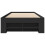 VidaXL vidaXL Bed Frame Home Bed Base Black 75x190 cm Small Single Engineered Wood 5