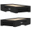 VidaXL vidaXL Bed Frame Home Bed Base Black 75x190 cm Small Single Engineered Wood 8