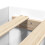 VidaXL vidaXL Bed Frame with Headboard White 120x190 cm Small Double Engineered Wood 9