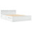 VidaXL vidaXL Bed Frame with Headboard White 120x190 cm Small Double Engineered Wood 2