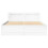 VidaXL vidaXL Bed Frame with Headboard White 120x190 cm Small Double Engineered Wood 5