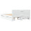 VidaXL vidaXL Bed Frame with Headboard White 120x190 cm Small Double Engineered Wood 7
