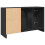 VidaXL vidaXL Sink Cabinet Vanity Unit Storage Unit Cupboard Black Engineered Wood 7