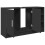VidaXL vidaXL Sink Cabinet Vanity Unit Storage Unit Cupboard Black Engineered Wood 5