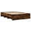 VidaXL vidaXL Bed Frame Bed Base Smoked Oak 120x190 cm Small Double Engineered Wood 1