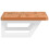 VidaXL vidaXL Basin Shelf Wall Mounted Bathroom Countertop Steel and Solid Wood Beech 5