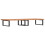 VidaXL vidaXL Basin Shelf Wall Mounted Bathroom Countertop Steel and Solid Wood Beech 6