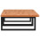 VidaXL vidaXL Basin Shelf Wall Mounted Bathroom Countertop Steel and Solid Wood Beech 5