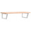 VidaXL vidaXL Basin Shelf Wall Mounted Bathroom Countertop Steel and Solid Wood Beech 2