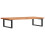 VidaXL vidaXL Basin Shelf Wall Mounted Bathroom Countertop Steel and Solid Wood Beech 6