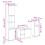 VidaXL vidaXL 3-tlg. Badmöbel-Set Sonoma-Eiche Holzwerkstoff 4