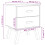 VidaXL vidaXL Bedside Cabinet Nightstand Bed Table Grey and Brown Solid Wood Pine 4