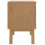 VidaXL vidaXL Bedside Cabinet Nightstand Bed Table Grey and Brown Solid Wood Pine 8