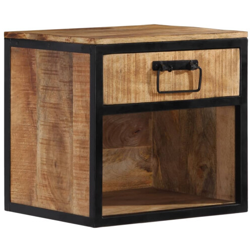 VidaXL vidaXL Bedside Cabinet Nightstand Side Table Bed Cabinet Solid Wood Mango
