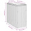 VidaXL vidaXL Garden Side Table with Glass Top Dining Table Light Grey Poly Rattan 11
