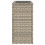 VidaXL vidaXL Garden Side Table with Glass Top Dining Table Light Grey Poly Rattan 5