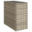 VidaXL vidaXL Garden Side Table with Glass Top Dining Table Light Grey Poly Rattan 2