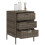 VidaXL vidaXL Gartenschrank Grau 55x59x80 cm Poly Rattan 5