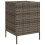 VidaXL vidaXL Gartenschrank Grau 55x59x80 cm Poly Rattan 9