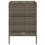 VidaXL vidaXL Gartenschrank Grau 55x59x80 cm Poly Rattan 8