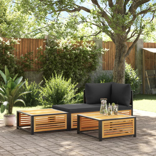 VidaXL vidaXL Garden Table Outdoor Table Patio Side Coffee Table Solid Wood Acacia 2