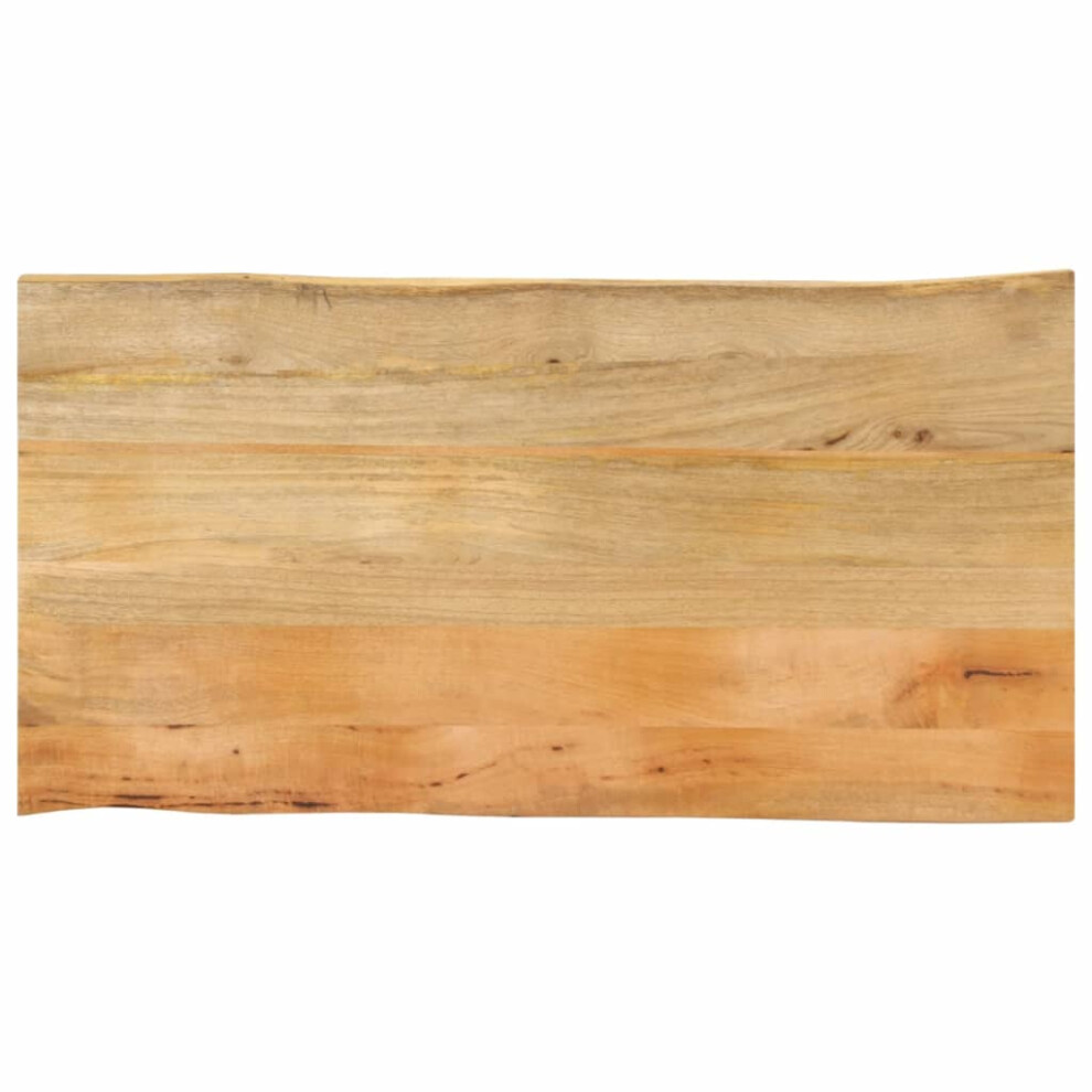 vidaXL Table Top Live Edge Replacement Board Dining Table Top Solid Wood Mango