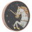 VidaXL vidaXL Wall Clock Quartz Round Wall Clock Gold and White Polystyrene and Glass 3