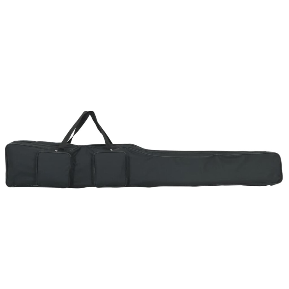 vidaXL Fishing Rod Bag Folding Fishing Rod Reel Bag Black 150 cm Oxford Fabric