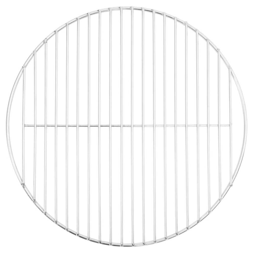 vidaXL BBQ Grill Grate BBQ Grill Rack Cooking Grate Round 304 Stainless Steel