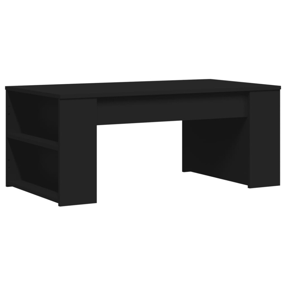 vidaXL Coffee Table Hallway Side End Table Sofa Table Black Engineered Wood