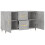 VidaXL vidaXL Sideboard Storage Side Cabinet Cupboard Concrete Grey Engineered Wood 5
