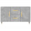 VidaXL vidaXL Sideboard Storage Side Cabinet Cupboard Concrete Grey Engineered Wood 6