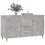 VidaXL vidaXL Sideboard Storage Side Cabinet Cupboard Concrete Grey Engineered Wood 3