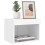 VidaXL vidaXL Bedside Cabinet with LED Lights Wall-mounted Nightstand Bed Table White 5
