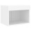 VidaXL vidaXL Bedside Cabinet with LED Lights Wall-mounted Nightstand Bed Table White 6